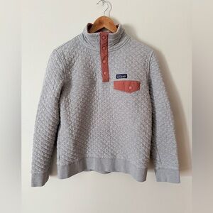 Patagonia Womens Quilted Snap-T Pullover Size Medium 25282 Hiking Outdoor Casual